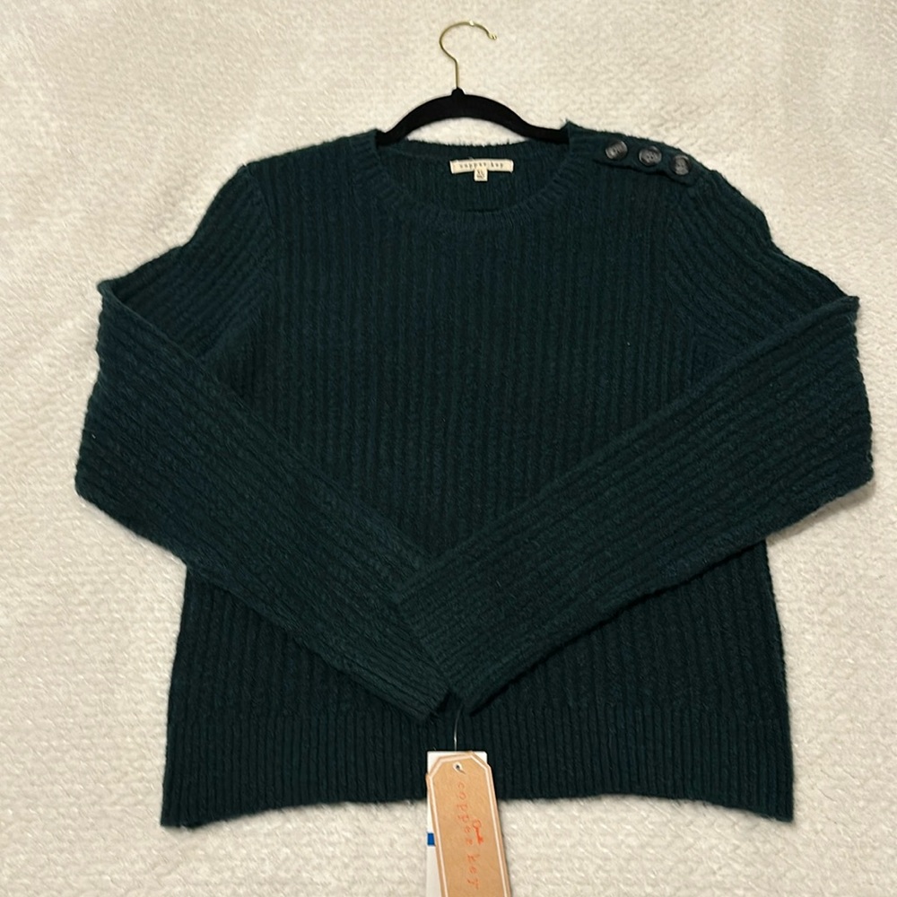 Copper Key, XL, Emerald Green Sweater